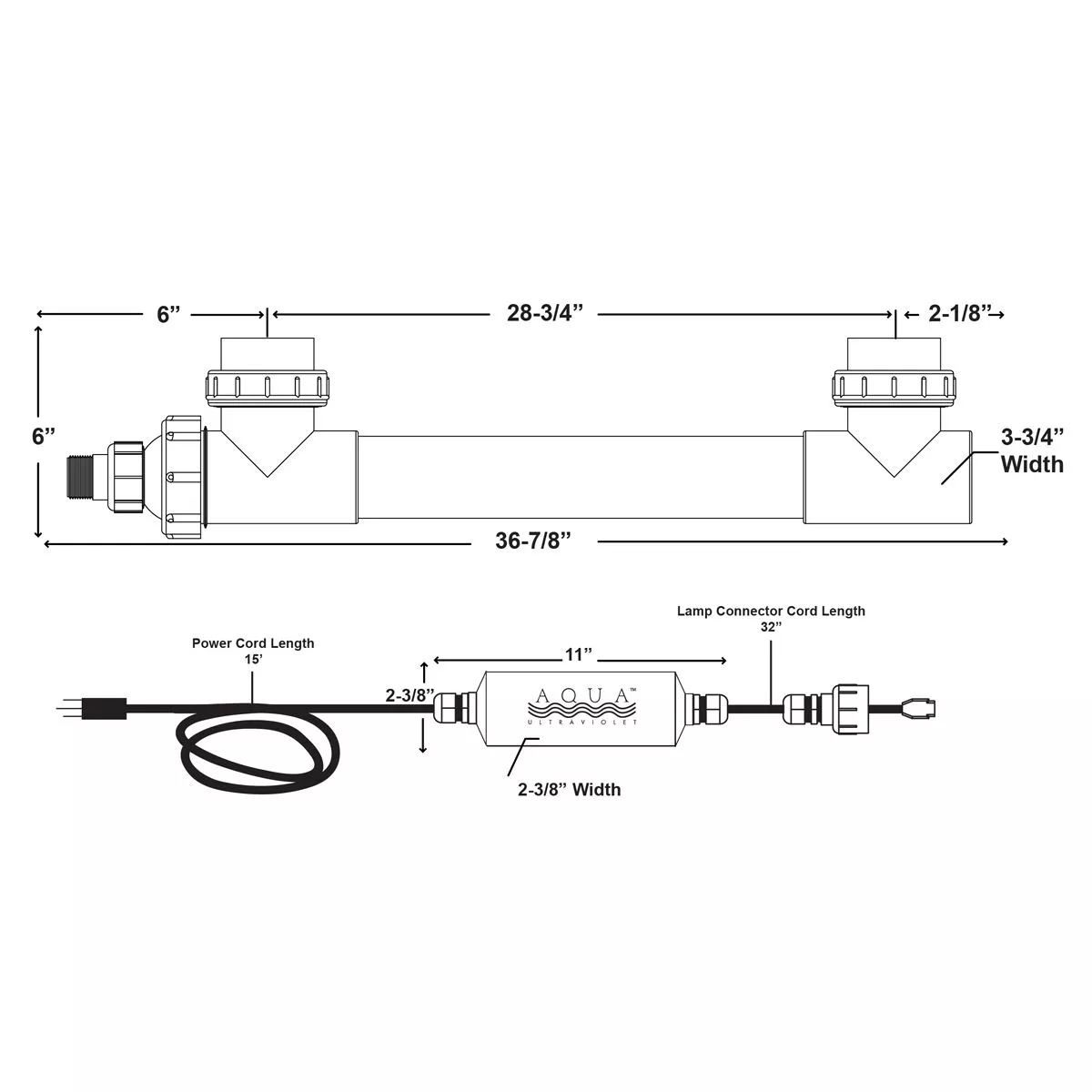 40 Watt Classic UV Sterilizer - White Body