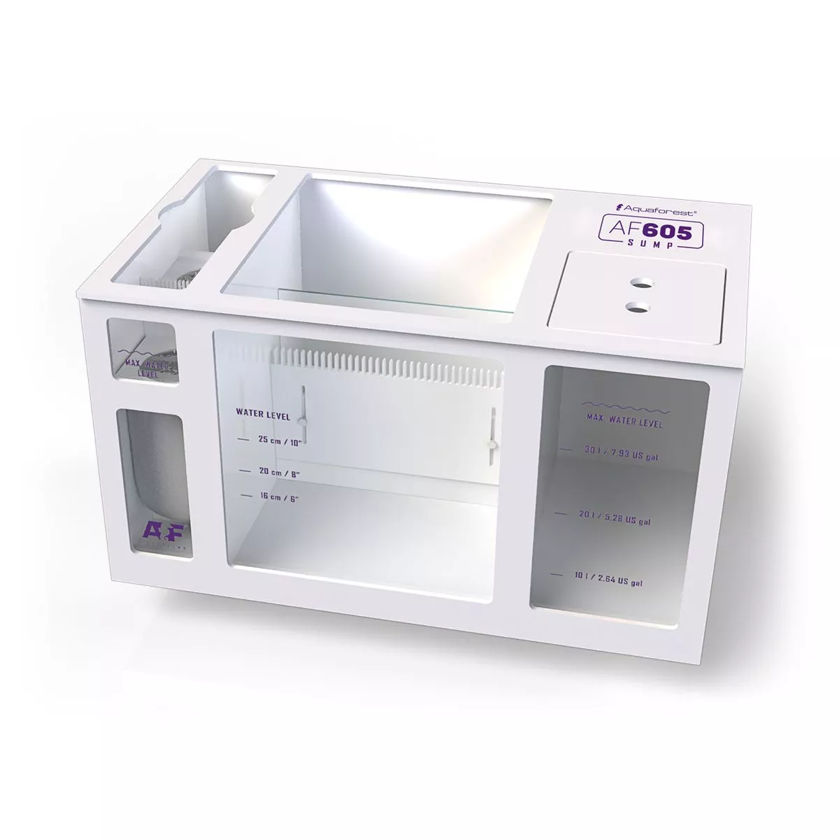OceanGuard 605 Aquarium (114 Gallon) - Ultra White