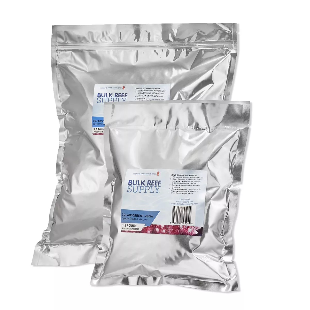 CO2 Absorbent Media Color Changing