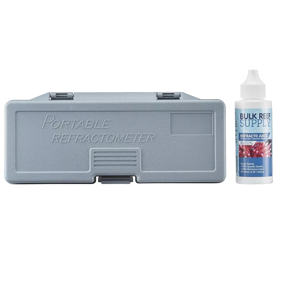Refractometer For Reading Salinity With Calibration Fluid