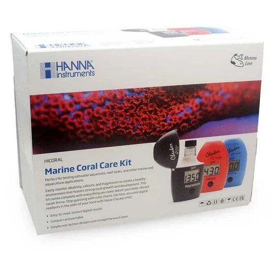 Marine Coral Care Kit w/Reagents (772 Alk, 758 Cal, 783 Mag) - Hanna Instruments